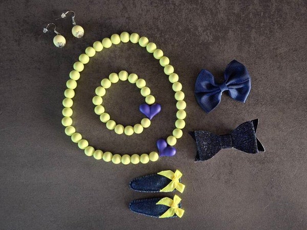 setje acryl parels & haarspeldjes