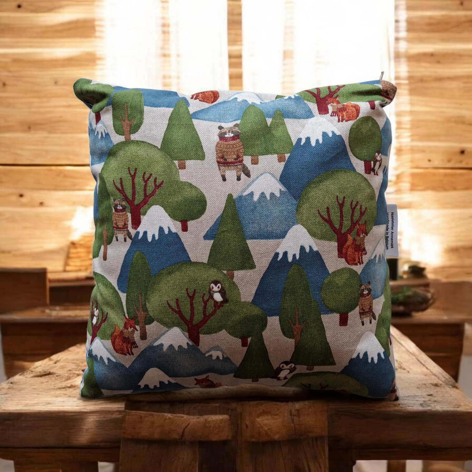 Kussen 'wood' (35/35cm)