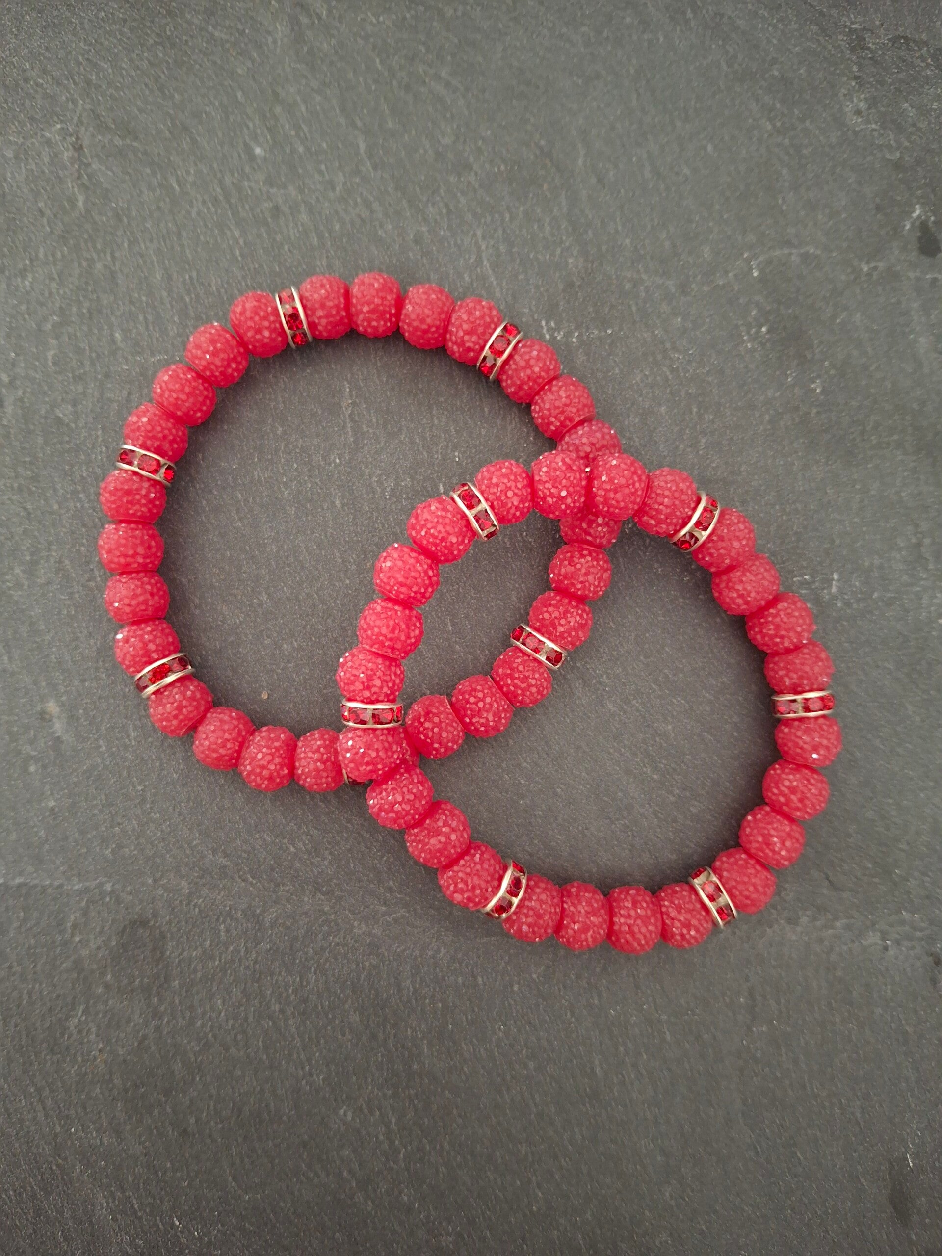 Setje armbandjes parel klein ( Mama/Dochter setje )