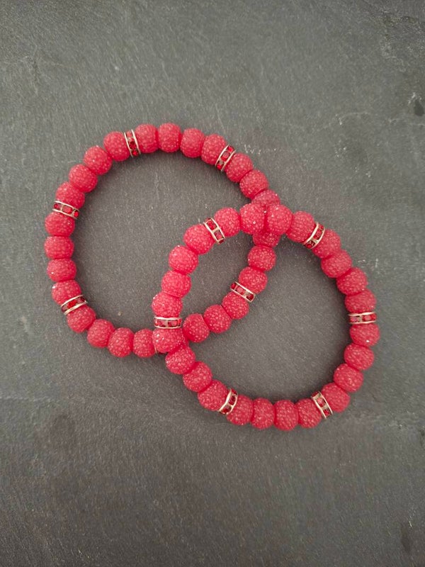 Setje armbandjes parel klein ( Mama/Dochter setje )