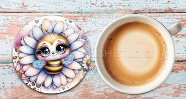 Onderzetters met bijen rond