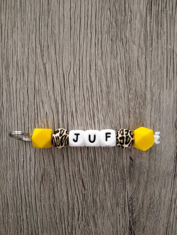 Sleutelhanger ' Juf '