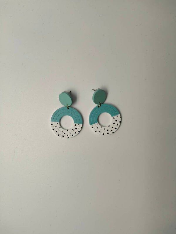 Oorhangers polymeer 'Green/White'