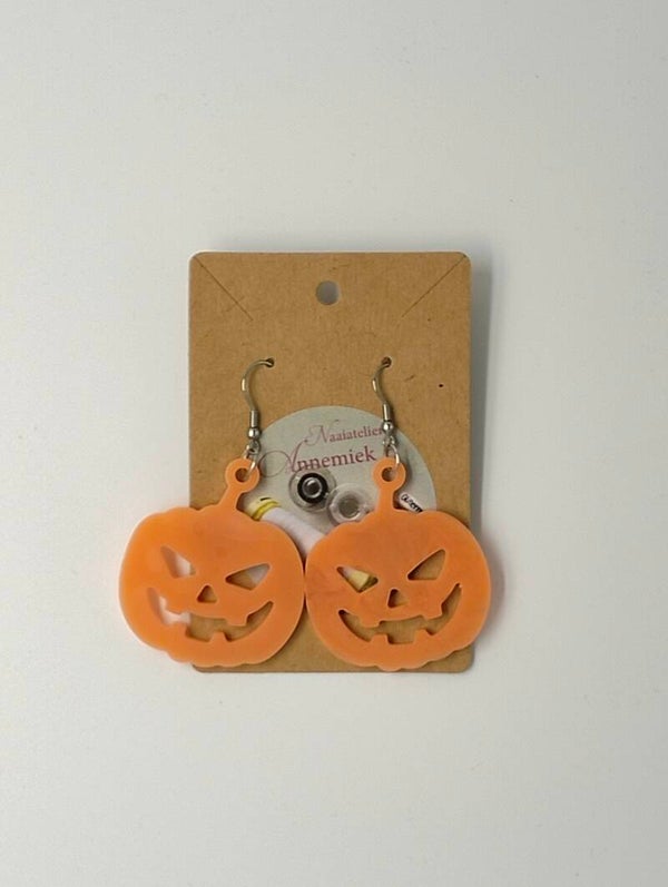Oorhangers 'halloween pompoentjes'