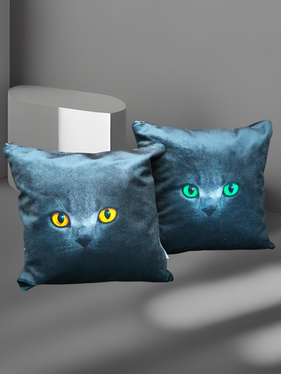 kussen 'katten ogen'