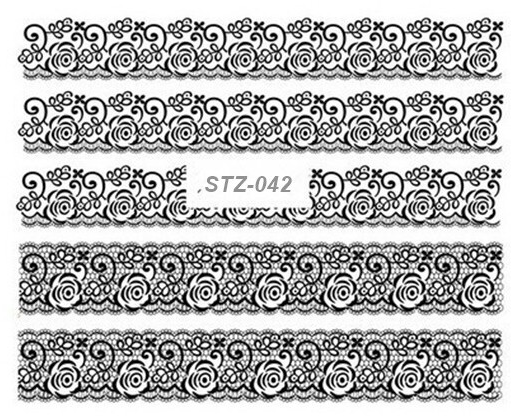 Nailart Sticker Wasseraufkleber Nail Art Tattoos verschiedene Sorten Ornamente