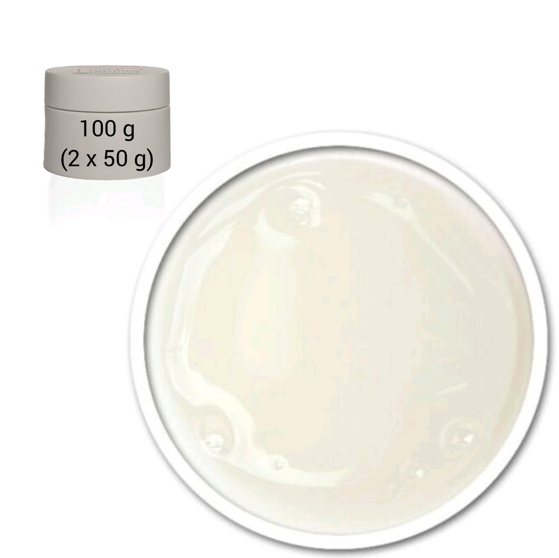 100 g = 2 x 50 g UV / LED 1-Phasen Aufbau Clear / Klar Gel Builder, Classic Line/Economic