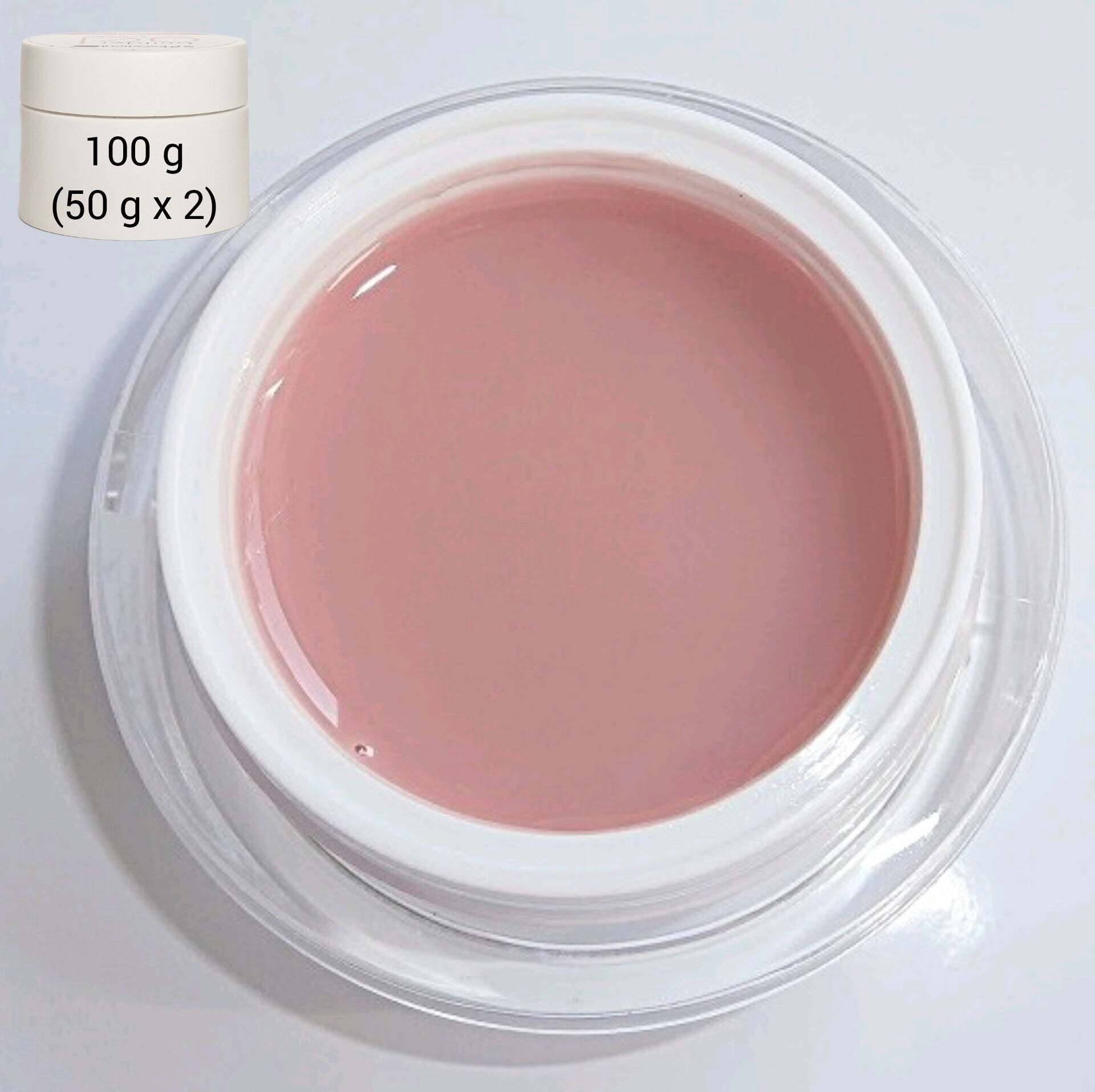 100g = 2 x 50g 1-Phasen Camouflage, Make Up UV/LED Gel, Cover Light Classic Line/Economic