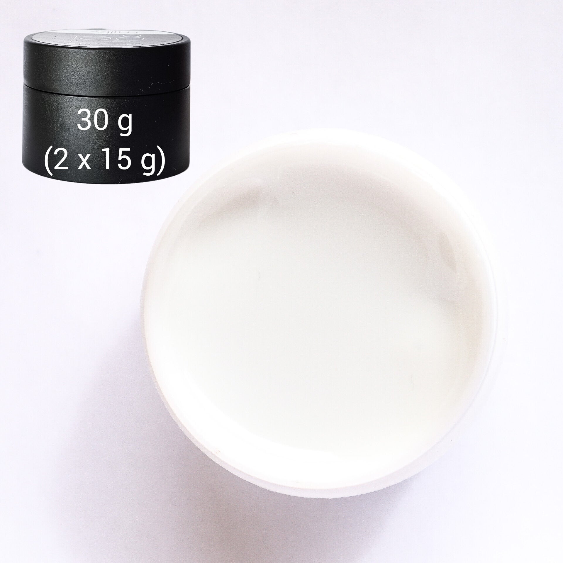 30g = 2 x 15g Champion Aufbau Gel - UV/LED Extraklasse Milky Whey / Builder Gel with thixotropy für Babyboomer