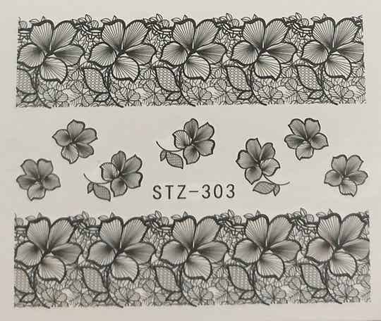 Nailart Sticker Wasseraufkleber Nail Art Tattoos verschiedene Sorten Ornamente