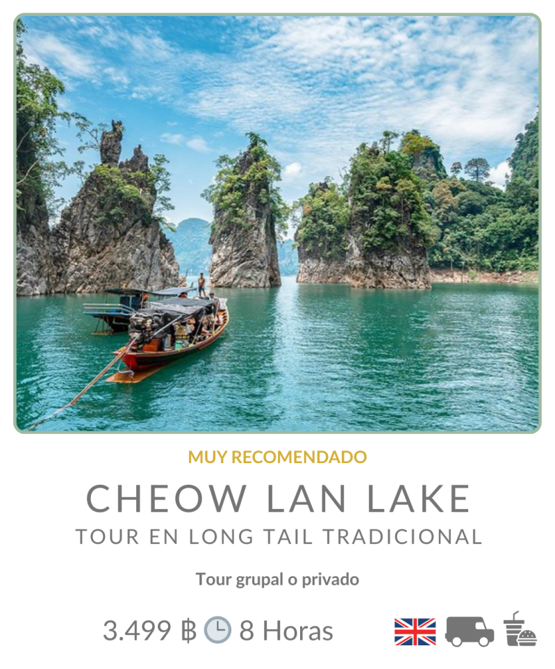 Tour. al lago Cheow Lan desde Khao Lak