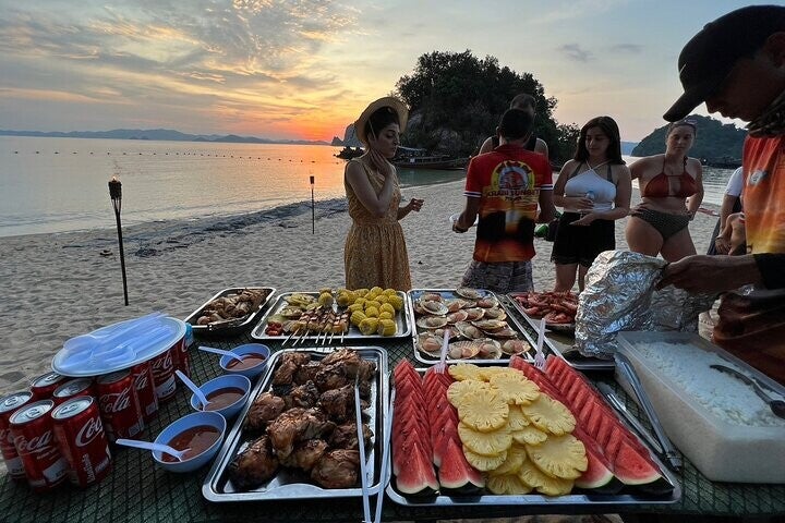 Tour maritimo en krabi con cena en la playa