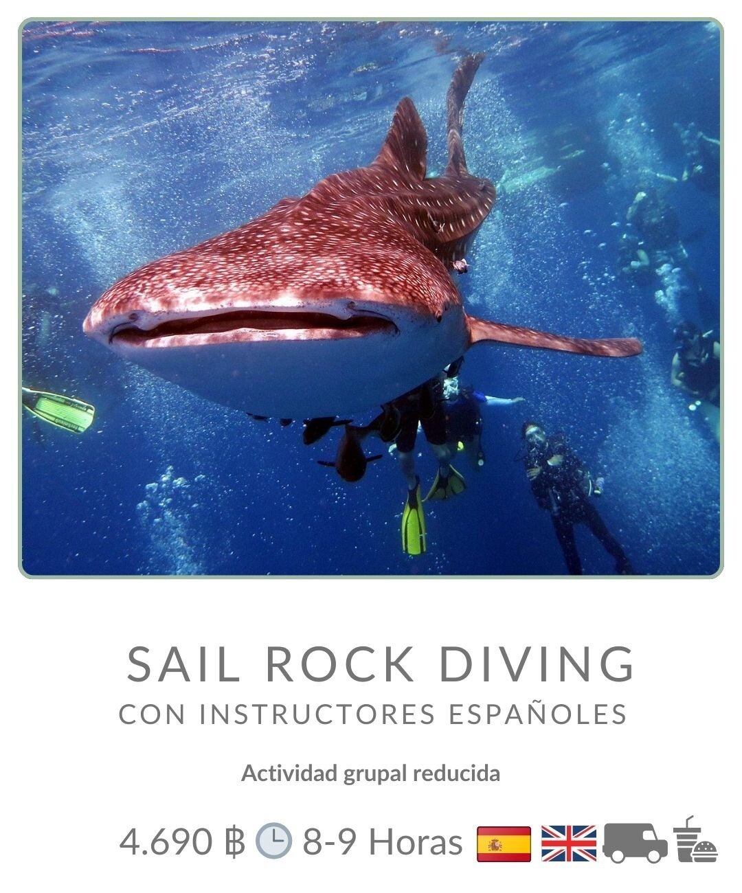 Buceo en Sail rock en español