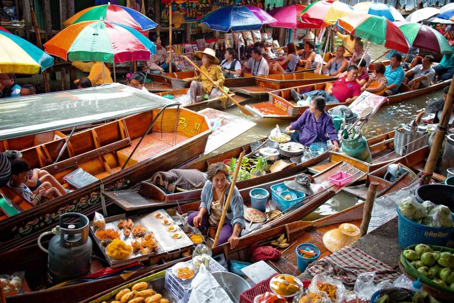 Mercado flotante en español