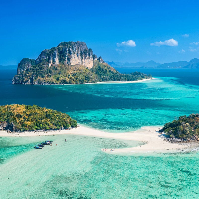 Tour a las 4 islas de Krabi en long tail