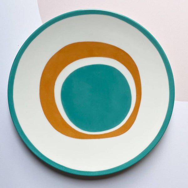 Turquoise Brun roux graphisme B