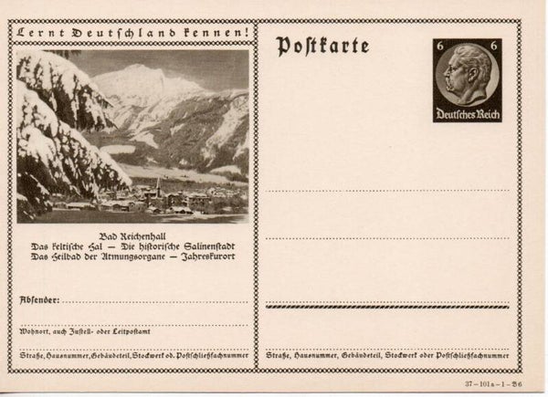 Deutsches Reich Bildpostkarte P236/ 37-101a-1-B6 ungebraucht/ *