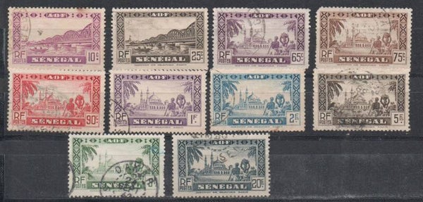 a101- französisch Senegal Nr. 123,126,132,134-136,143-145,147 gestempelt/ o