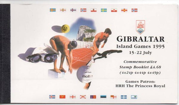 a155- Gibraltar Markenheft Nr. 7 gestempelt/ o