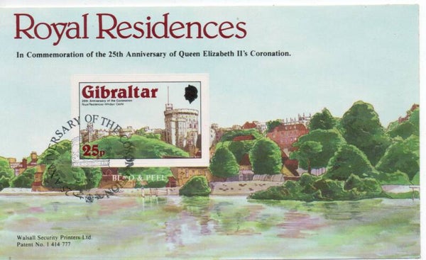 a157- Gibraltar H-Blatt Nr. 6 gestempelt/ o