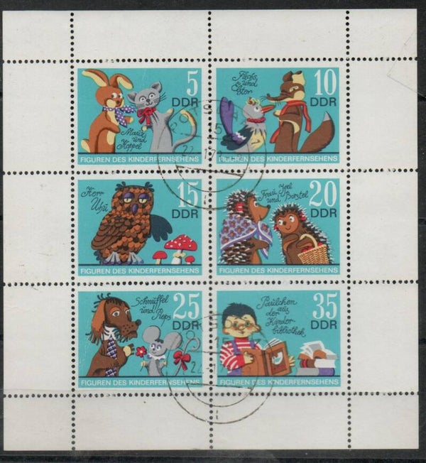 DDR Kleinbogen Nr. 1807-1812 gestempelt/ o