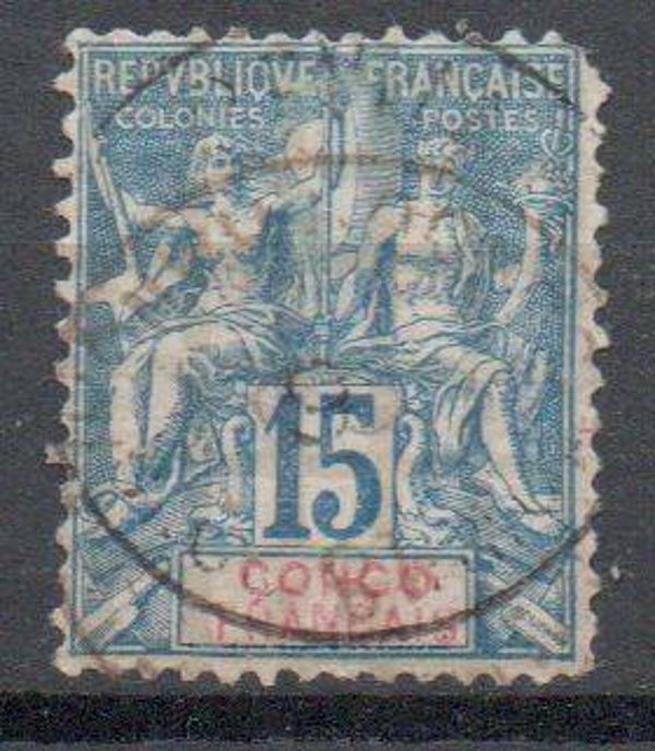 a213b- französisch Kongo Nr. 2 gestempelt/ o