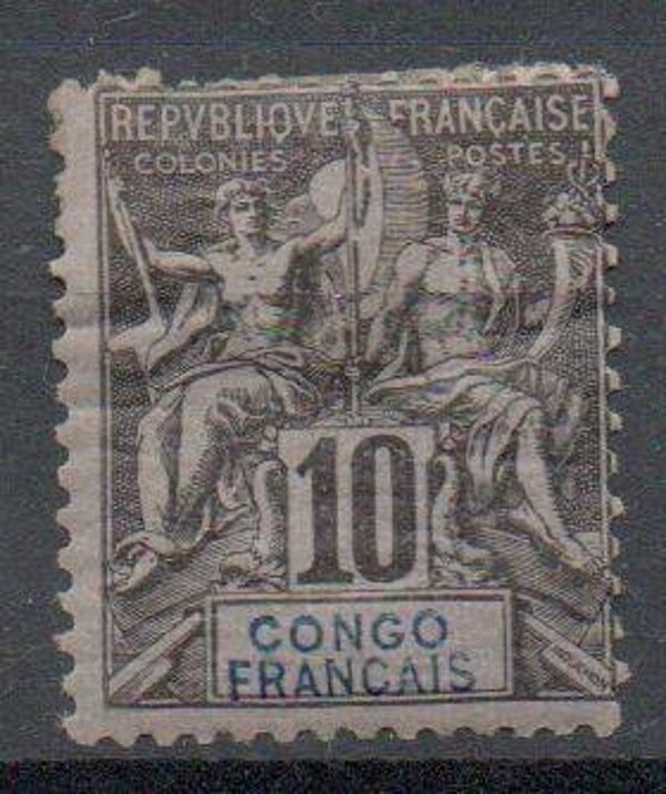 a218- französisch Kongo Nr. 19 gestempelt/ o