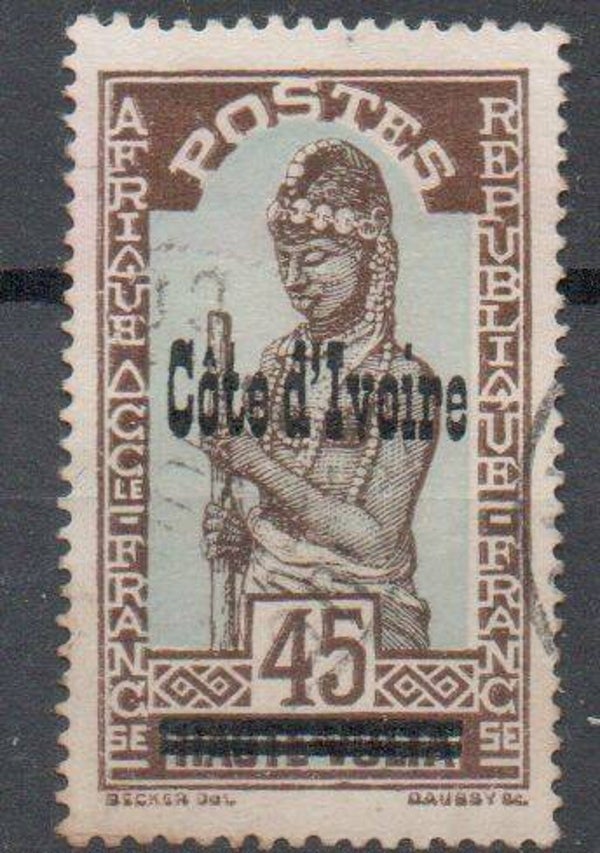 französisch Elfenbeinküste Nr. 98 gestempelt/ o