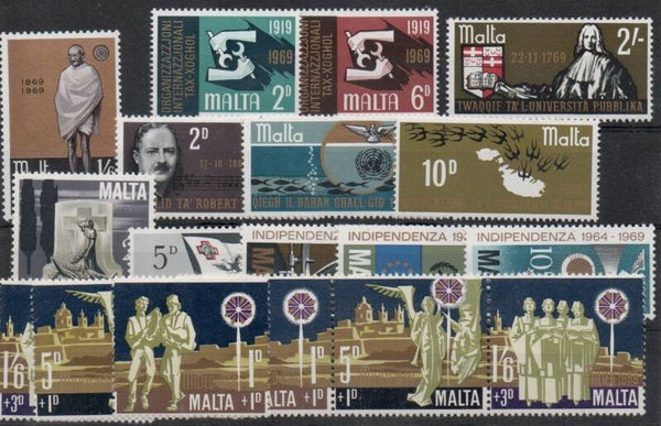 Malta Jahrgang 1969 postfrisch/ **