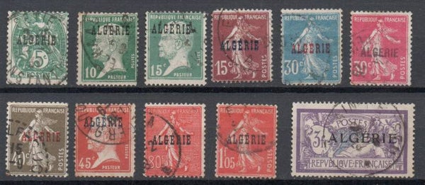 a318- französisch Algerien Nr. 23-33 gestempelt/ o