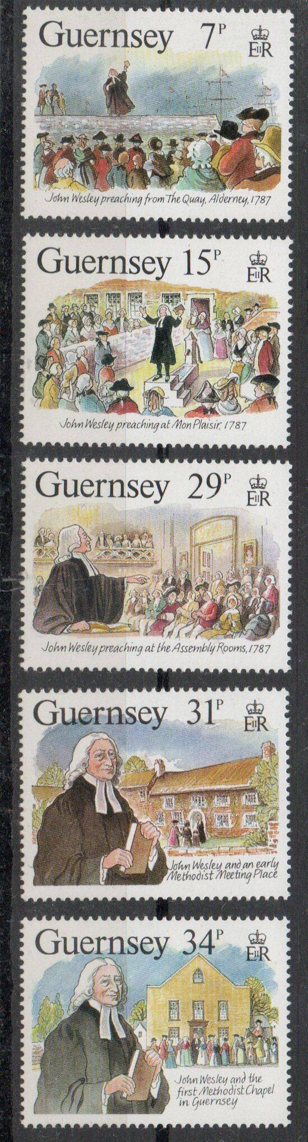 a354- Guernsey Nr. 403-407 postfrisch/ **