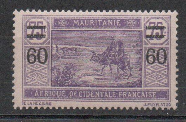 a440- französisch Mauretanien Nr. 37 postfrisch/ **