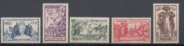 a441- französisch Mauretanien Nr. 70-75 postfrisch/ ** und ungebraucht/ *