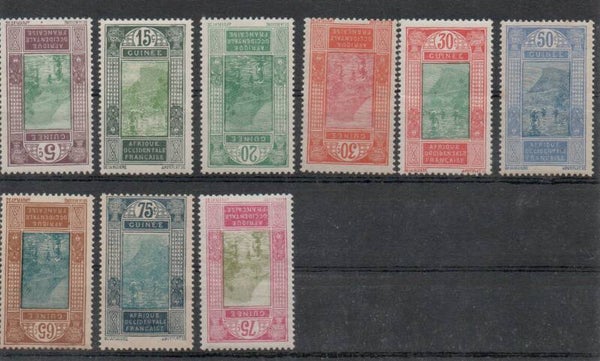 a447- französisch Guinea/ Guinee Nr. 81,84,86,89,90,93,95,96,97 postfrisch/ ** und ungebraucht/ *