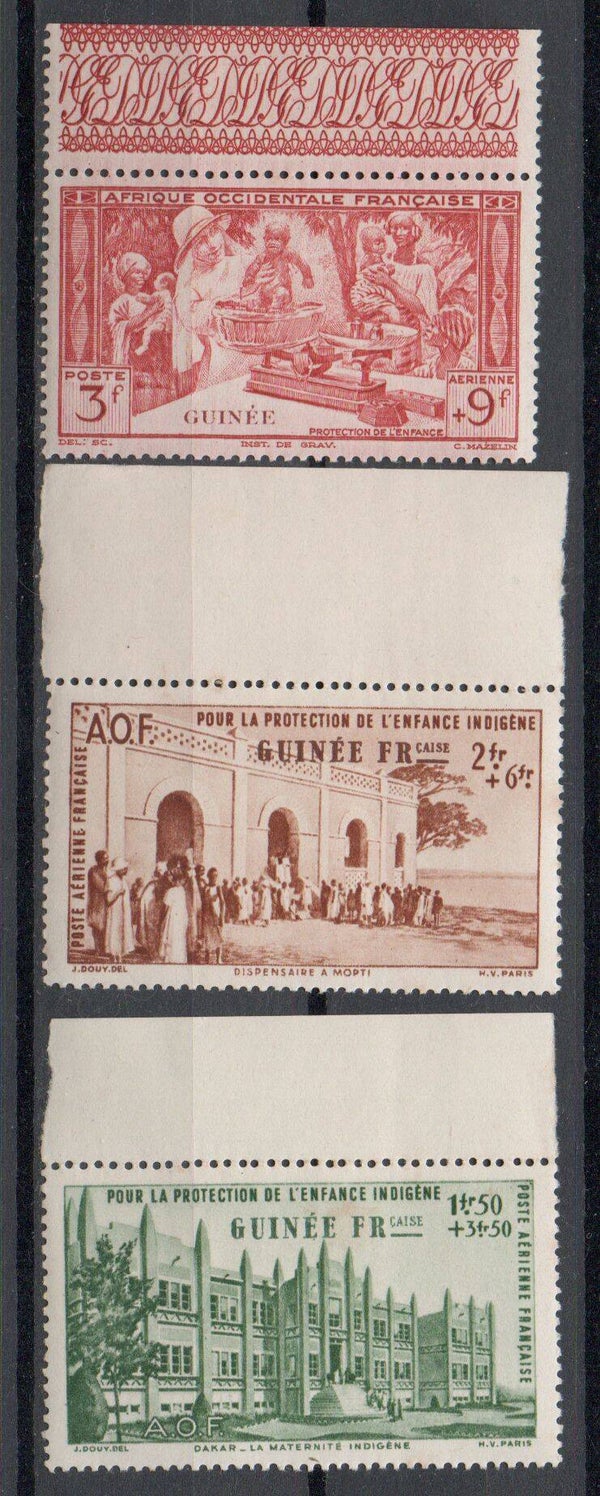 a454- französisch Guinea/ Guinee Nr. 186-188 postfrisch/ **