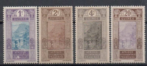 a455b- französisch Guinea/ Guinee Nr. 63-65, 69 postfrisch/ **
