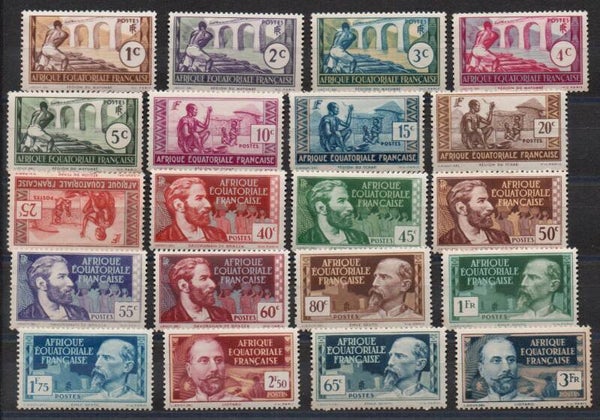 a478-1- französisch Äquatorialafrika A.E.F. Nr. 27-35,39,41-45,48,52,58,62,63 postfrisch/ **