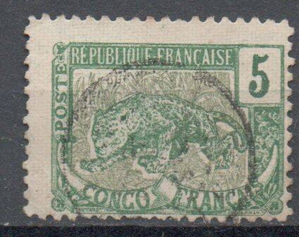a487- französisch Kongo Nr. 33 gestempelt/ o