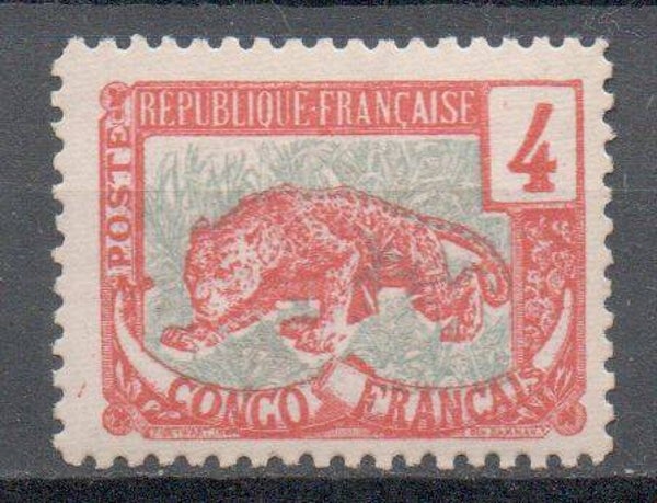 a496a- französisch Kongo Nr. 32 postfrisch/ **