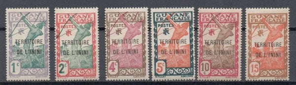 a511b- französisch Inini Nr. 1-5, 24 postfrisch/ **