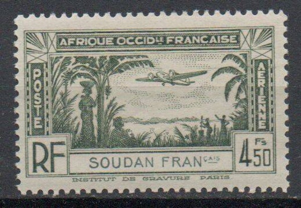 a512b- französisch Sudan Nr. 125 postfrisch/ **