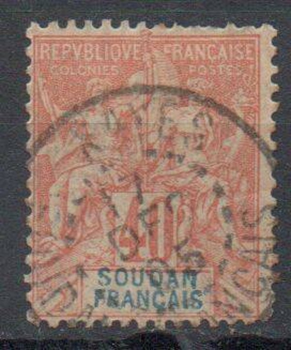 a513- französisch Sudan Nr. 12 gestempelt/ o