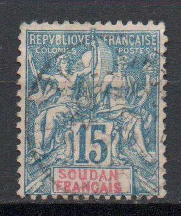 a519a- französisch Sudan Nr. 8 gestempelt/ o