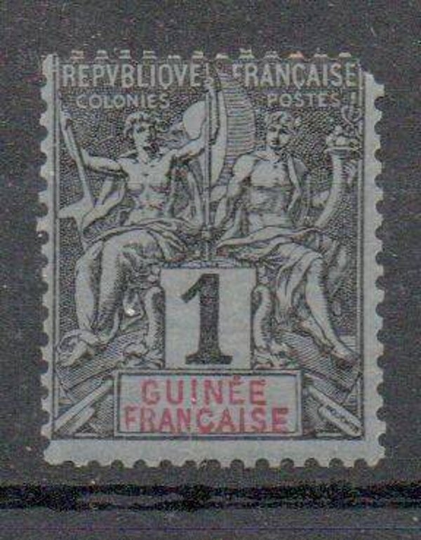 a524- französisch Guinea/ Guinee Nr. 1 postfrisch/ **