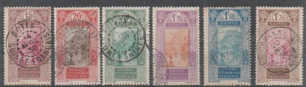 a527- französisch Guinea/ Guinee Nr. 85,87,91,101-103 gestempelt/ o