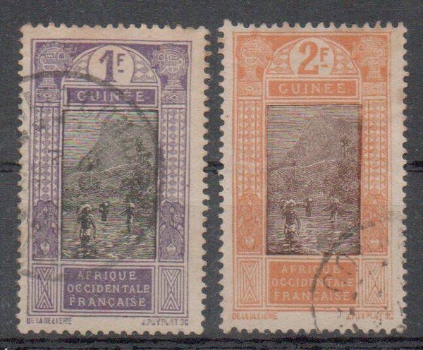 a530b- französisch Guinea/ Guinee Nr. 77-78 gestempelt/ o
