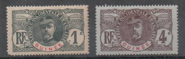 a532- französisch Guinea/ Guinee Nr. 33 und 35 ungebraucht/ *