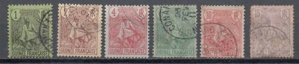 a537- französisch Guinea/ Guinee Nr.18-23 gestempelt/ o