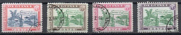 a551-  Guinea/ Guinee Nr. 253-256 gestempelt/ o