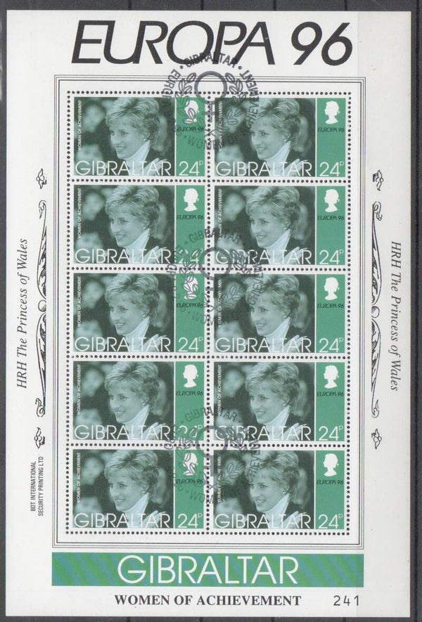 a566- Gibraltar Kleinbogensatz Nr 755-758 gestempelt/ o